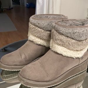 Winter Boots Grey London Fog Sz8